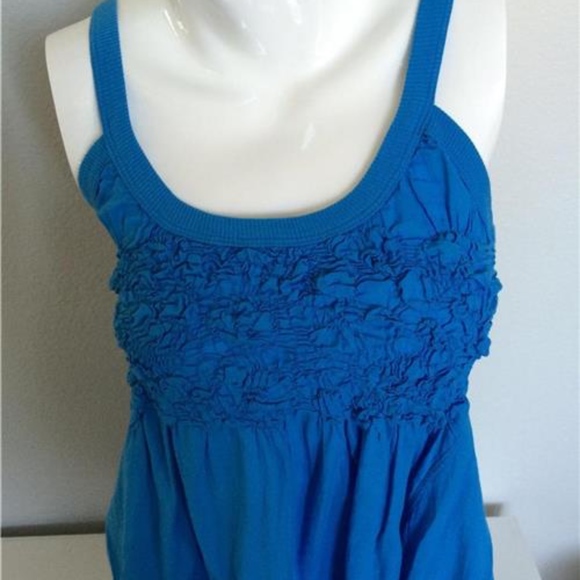 Hard Tail Smocked Tunic Flowy Top - Picture 2 of 6